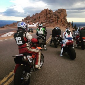 Riders at the top